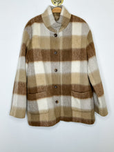 Load image into Gallery viewer, Vintage Mohair Plaid Car Coat
