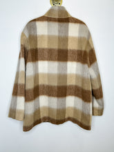 Load image into Gallery viewer, Vintage Mohair Plaid Car Coat
