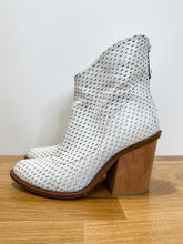 Load image into Gallery viewer, Perforated Leather Western Booties with Back Zippers
