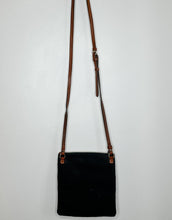 Load image into Gallery viewer, Canvas North South Triple Zip Crossbody with Leather Trim + Crossbody Strap (orig. $138)
