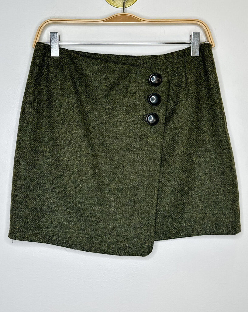 Wool Wrap Mini Skirt (orig. $135)