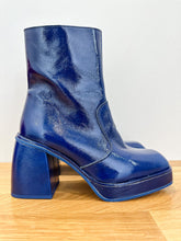 Load image into Gallery viewer, Ruby Shine Patent Leather Platform Booties (NEW, orig. $150)
