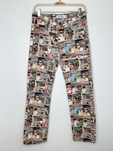 Load image into Gallery viewer, Tabloid Print Jeans (orig. $195)
