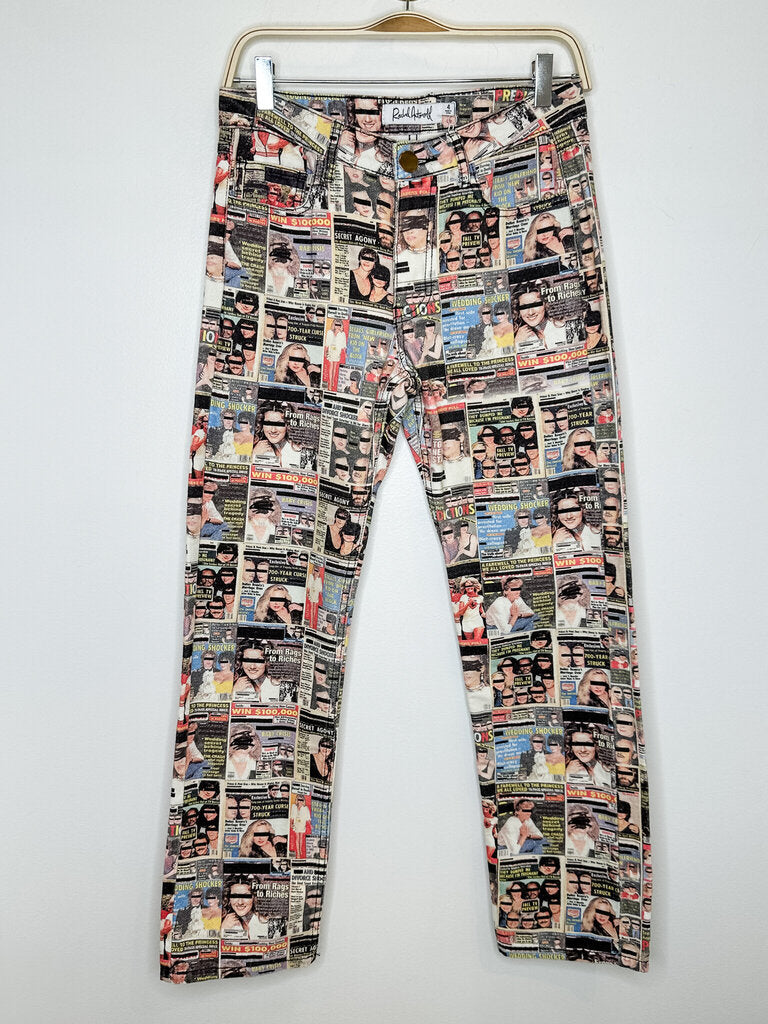 Tabloid Print Jeans (orig. $195)