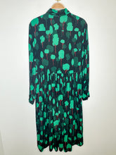 Load image into Gallery viewer, Tree Print Long Sleeve Half Button Midi Dress
