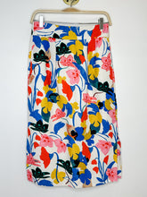 Load image into Gallery viewer, Fully Lined Linen Floral Straight Midi Skirt
