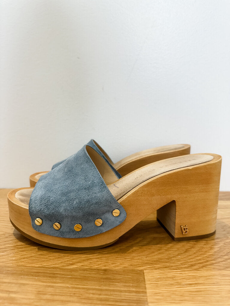 Suede Clog Sandals