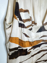 Load image into Gallery viewer, Silk Watercolor Animal Print Sleeveless Fitted Dress
