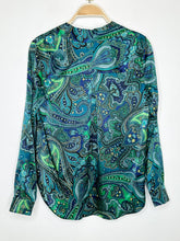 Load image into Gallery viewer, Silk Paisley Print Long Sleeve Button Up Shirt
