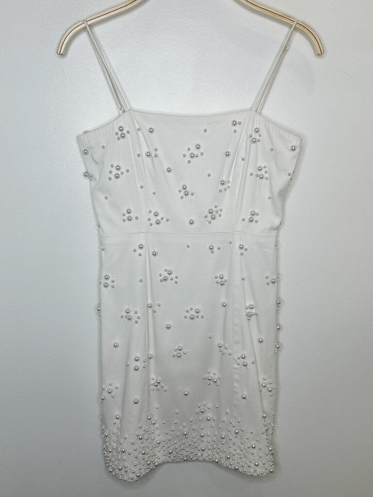 Strappy Mini Dress with Pearls (NWT, orig. $398)