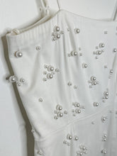 Load image into Gallery viewer, Strappy Mini Dress with Pearls (NWT, orig. $398)
