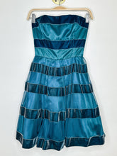 Load image into Gallery viewer, Velvet + Tulle Striped Strapless Dress (NWT, orig. $430)
