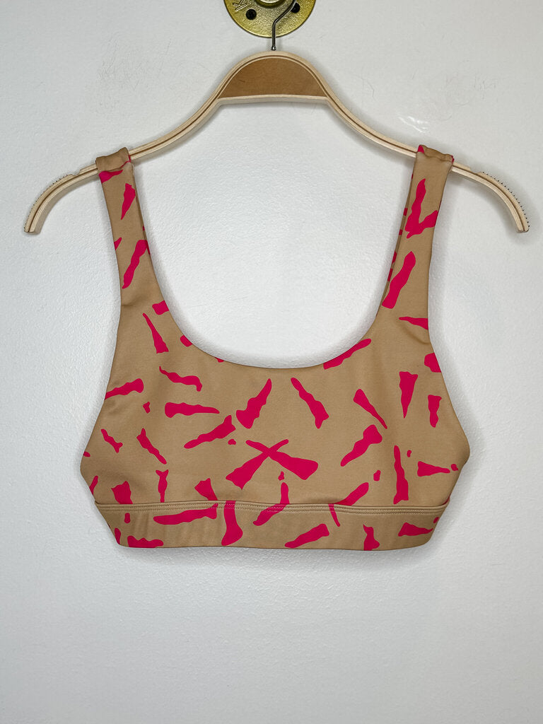 Abstract Print Sports Bra
