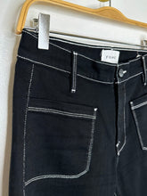 Load image into Gallery viewer, Le Bardot Crop Flare with Contrast Stitching
