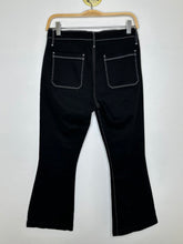 Load image into Gallery viewer, Le Bardot Crop Flare with Contrast Stitching
