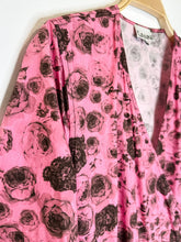 Load image into Gallery viewer, Rose Print Short Sleeve Wrap Dress

