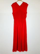 Load image into Gallery viewer, Silk Cap Sleeve Gown with Smocked Waist + Twist Front
