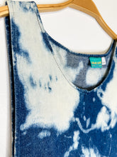 Load image into Gallery viewer, Drop Waist Bleached Denim Jumper (NWT, orig. $198)
