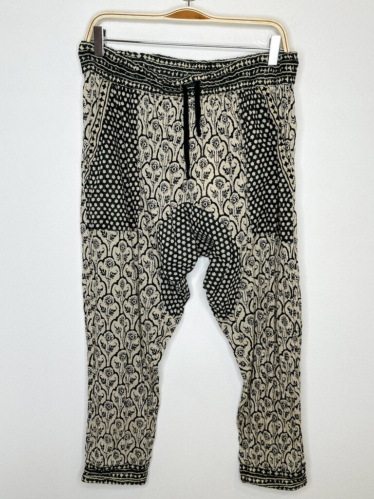 Cotton Multi-Print Harem Pants