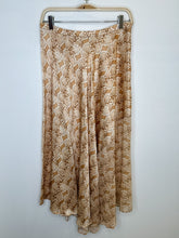 Load image into Gallery viewer, Silk Snake Print Midi Skirt with Mesh Panel
