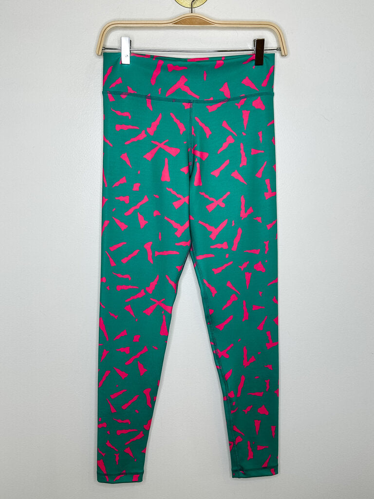 Abstract Print High Rise Leggings