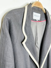 Load image into Gallery viewer, Linen Long Jacket with Contrast Trim
