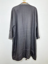 Load image into Gallery viewer, Linen Long Jacket with Contrast Trim
