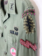 Load image into Gallery viewer, Embellished Army Jacket (orig. ~$320)
