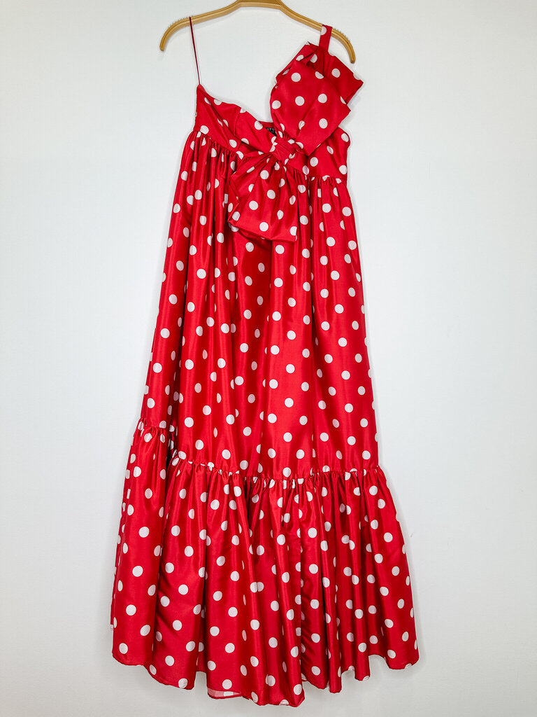 Sally Bow Polka Dot Maxi Dress (NWT)