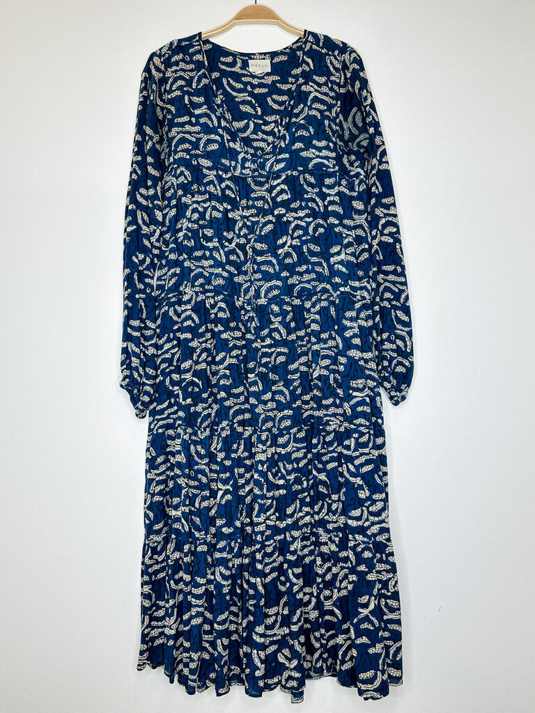 Cotton Long Sleeve Tiered Peasant Dress (orig. $220)