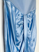 Load image into Gallery viewer, Strapless Satiny Midi Dress with Back Cutout
