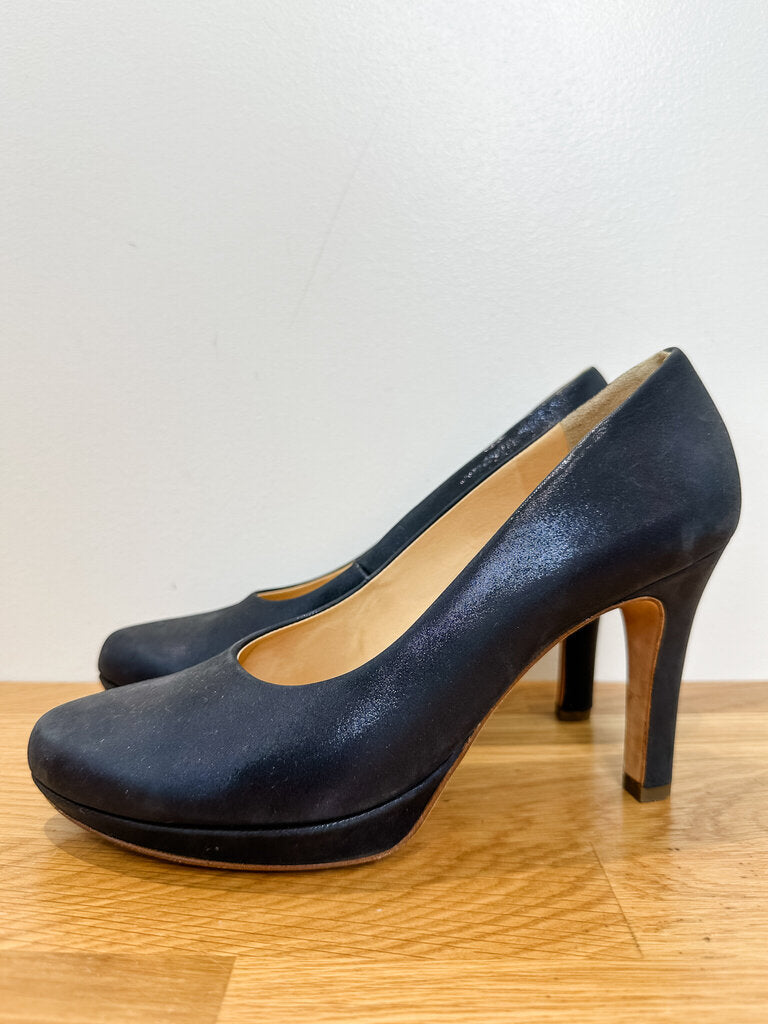 Leather Platform Pumps