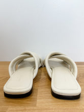 Load image into Gallery viewer, Lizzie Puff Leather Flat Slide Sandals (orig. $450)
