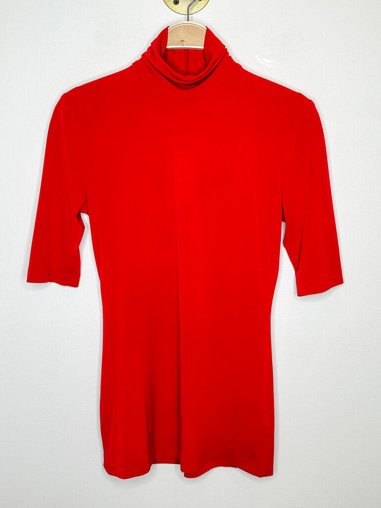 Half Sleeve Turtleneck Top