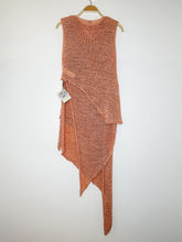 Load image into Gallery viewer, Open Knit Asymmetrical Sleeveless Top (NWT)
