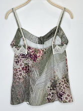 Load image into Gallery viewer, Multi Print Silk Camisole with Lace Trim (orig. ~$400)
