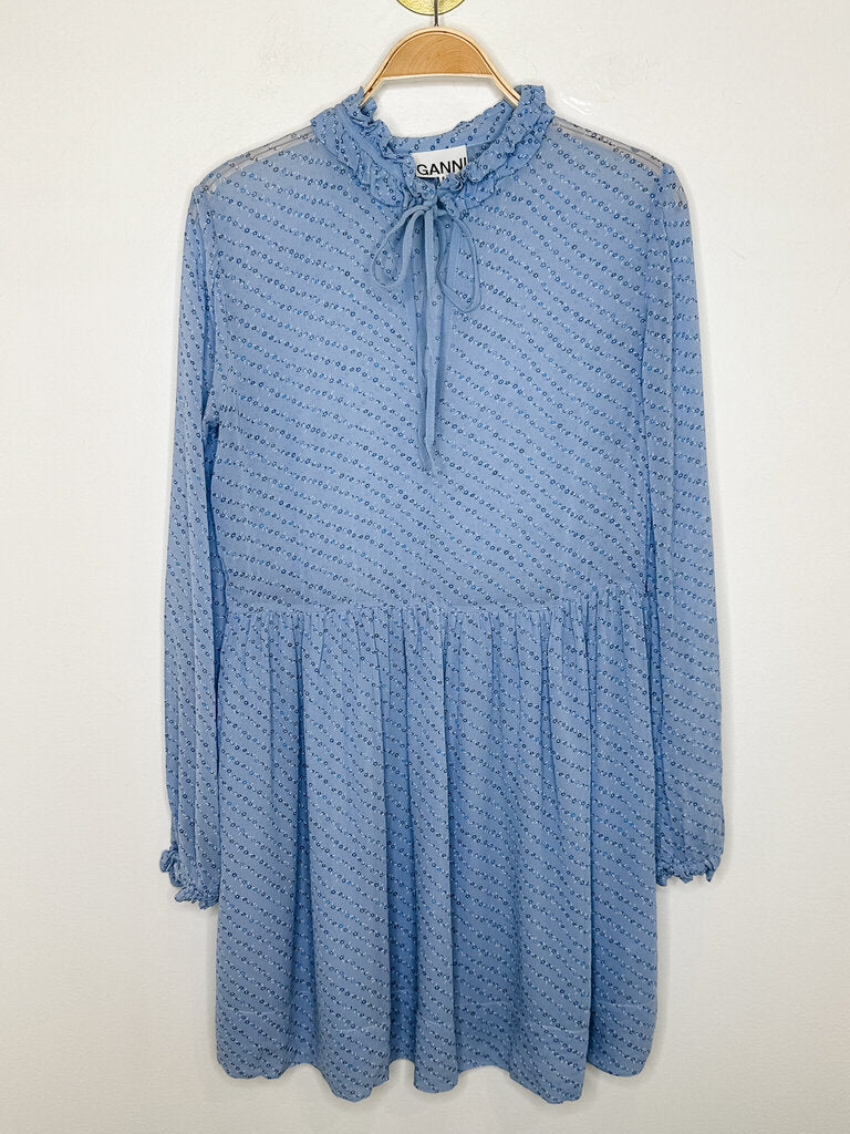 Floral Long Sleeve Baby Doll Dress