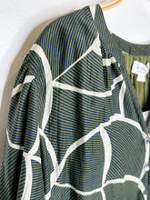 Load image into Gallery viewer, Cotton + Silk Striped Long Sleeve V-Neck Button Up (NWT, orig. $219)
