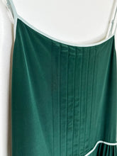 Load image into Gallery viewer, Strappy Silk Below-the-Knee Dress with Contrast Piping Trim
