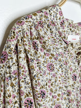Load image into Gallery viewer, Cotton Floral Long Sleeve Shirt with Metallic Neck Ties
