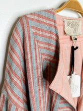 Load image into Gallery viewer, Striped Cotton Blanket Coat (NWT, orig. $274)
