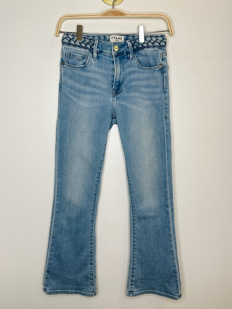 Le Crop Mini Boot with Braided Waistband