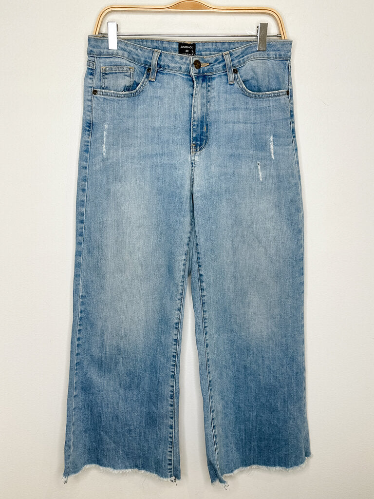 Wide Leg Raw Hem