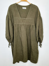 Load image into Gallery viewer, Linen Paysanne Mini Dress (orig. $225)
