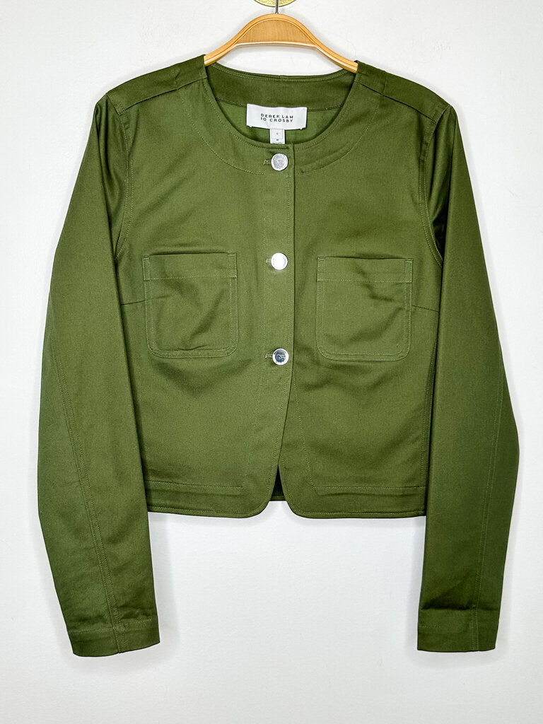 Collarless Cropped Jacket (NWT, orig. $275)