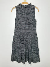 Load image into Gallery viewer, Sleeveless Knit Dress with Box Pleat Skirt + Ruffled Neckline
