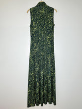 Load image into Gallery viewer, Psychedelic Print Sleeveless Mock Neck Maxi Dress
