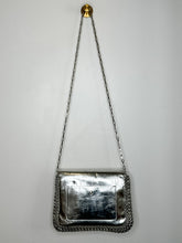 Load image into Gallery viewer, Metallic Leather + Silver Disc Shoulder Bag
