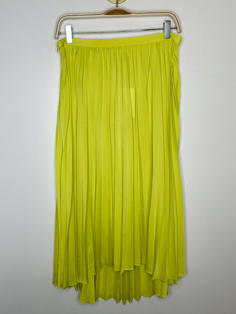 Tekstur Knife Pleat Midi Skirt (NWT, orig. $150)