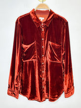 Load image into Gallery viewer, Velvet Long Sleeve Button Up Shirt (NWT, orig. $128)
